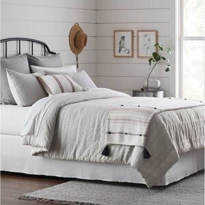 Hearth & Home Magnolia Home Throw Stripe Pom Poms